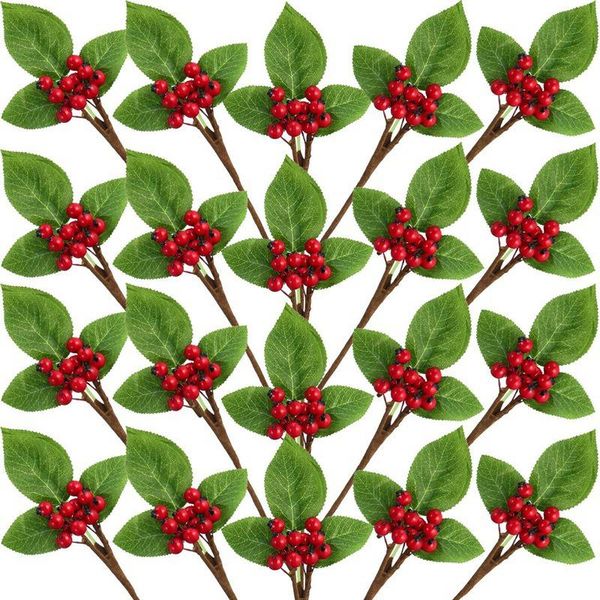 decorative flowers & wreaths 20 christmas artificial berries twig stem fake bunch for tree decorations and diy craft
decorative flowers & wreaths 20 christmas artificial berries twig stem fake bunch for tree decorations and diy craft