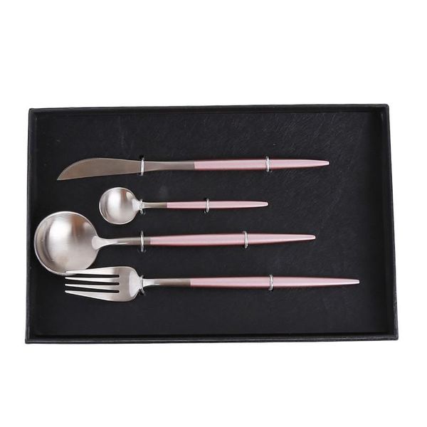 pink handle stainless steel cutlery set stainless steel cutlery set plated dinnerware creative dinner fork knife
pink handle stainless steel cutlery set stainless steel cutlery set plated dinnerware creative dinner fork knife