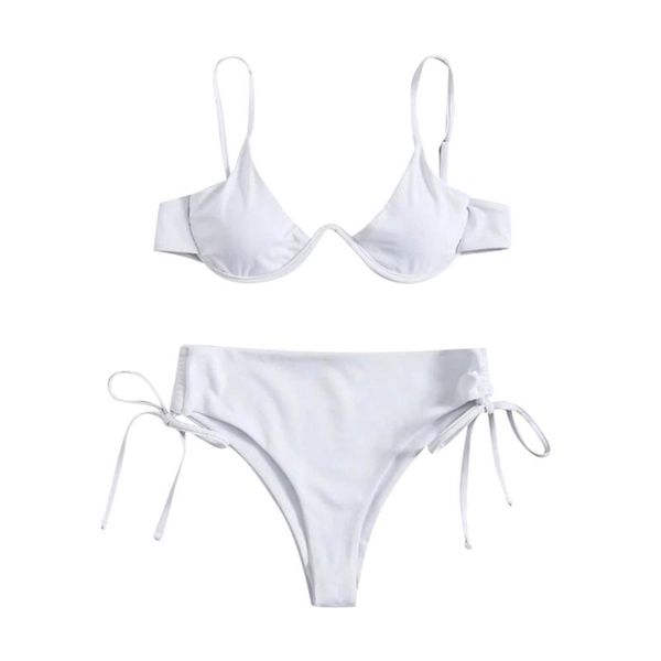 women's swimwear v-bar bikini set micro solid drawstring swimsuit mid waist backless low cut bather women bathing suit swim female a50, White;black
women's swimwear v-bar bikini set micro solid drawstring swimsuit mid waist backless low cut bather women bathing suit swim female a50, White;black