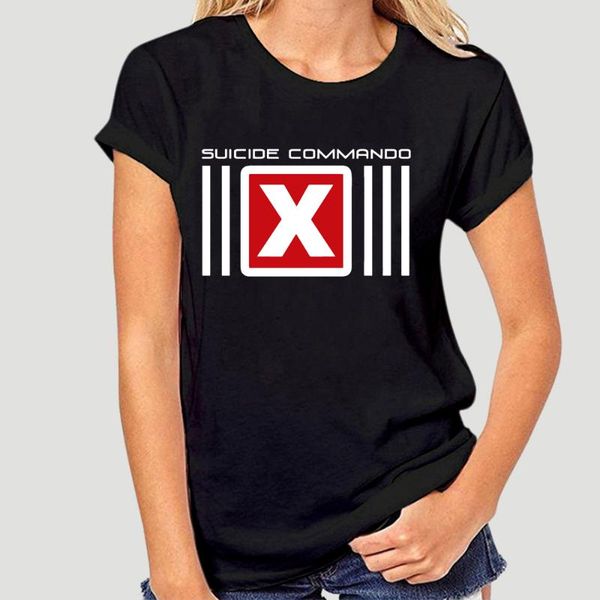 women's t-shirt suicide commando logo electro industrial aggrotech ebm hocico black t shirt, White
women's t-shirt suicide commando logo electro industrial aggrotech ebm hocico black t shirt, White