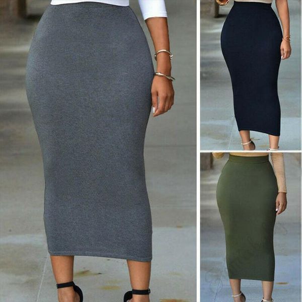 muslim thin bodycon slim womens skirt high waist stretch long midi women pencil, Black
muslim thin bodycon slim womens skirt high waist stretch long midi women pencil, Black