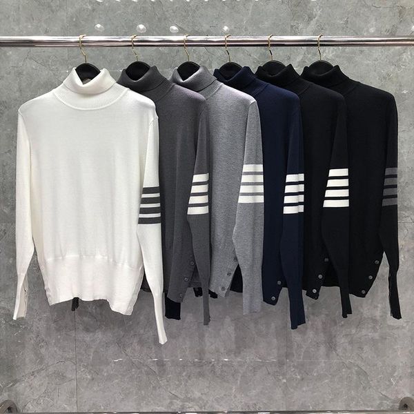 2021 fashion brand sweaters men slim fit turtleneck pullovers clothing solid striped wool spring and autumn casual coat, White;black
2021 fashion brand sweaters men slim fit turtleneck pullovers clothing solid striped wool spring and autumn casual coat, White;black