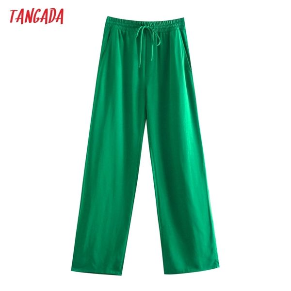 tangada fashion women green casual long pants trousers vintage style high street lady pants pantalon 5z68 211008, Black;white 
tangada fashion women green casual long pants trousers vintage style high street lady pants pantalon 5z68 211008, Black;white