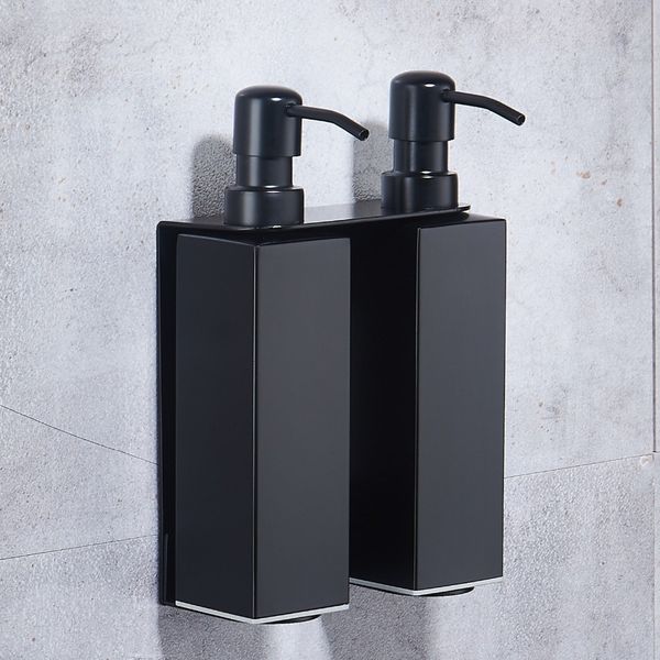 2021 new stainless steel double bathroom head dispensers black bottle with metal pump for sink kitchen soap dispenser 0vhz
2021 new stainless steel double bathroom head dispensers black bottle with metal pump for sink kitchen soap dispenser 0vhz
