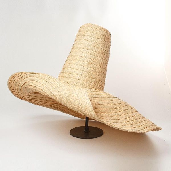 wide brim hats designer style raffia model show high oversize straw for women sun cap ladies causal summer beach holiday, Blue;gray
wide brim hats designer style raffia model show high oversize straw for women sun cap ladies causal summer beach holiday, Blue;gray