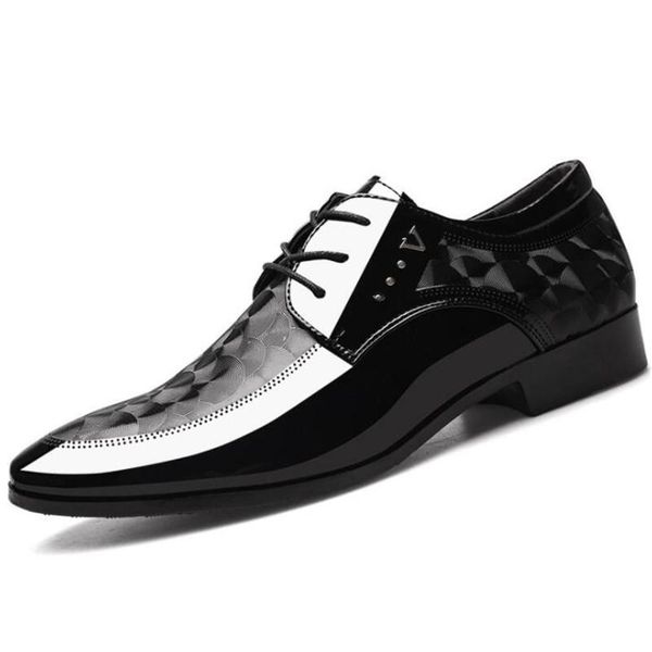 dress shoes patent leather shiny men's business formal large size wild casual mens, Black
dress shoes patent leather shiny men's business formal large size wild casual mens, Black