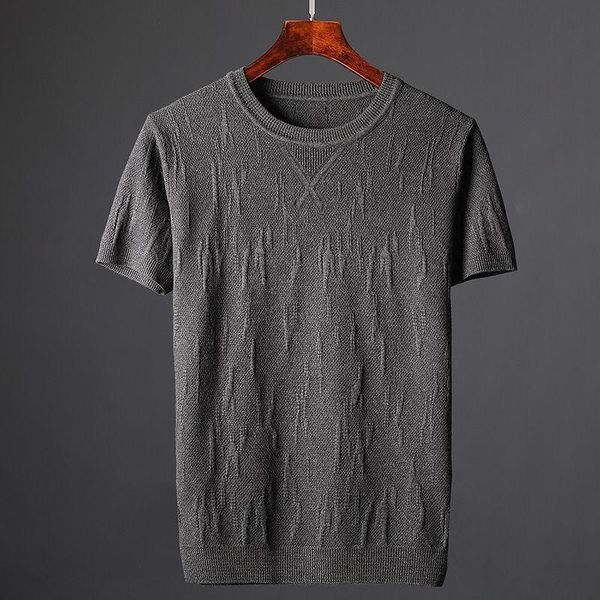 men's t-shirts round neck short sleeve t-shirt, korean fashion solid color loose knitted t-shirt 2021, White;black
men's t-shirts round neck short sleeve t-shirt, korean fashion solid color loose knitted t-shirt 2021, White;black