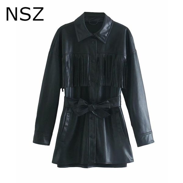 women's leather & faux nsz women black oversized tassel fur trench coat with belt fall winter long sleeve outerwear mujer chaqueta
women's leather & faux nsz women black oversized tassel fur trench coat with belt fall winter long sleeve outerwear mujer chaqueta