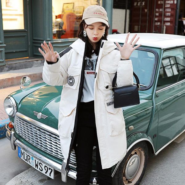 women's down & parkas korean jacket women overcoat winter parka coat female fashion long loose thicken warm hooded oversize outerwear, Black
women's down & parkas korean jacket women overcoat winter parka coat female fashion long loose thicken warm hooded oversize outerwear, Black