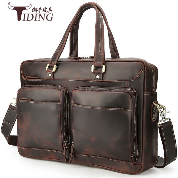 chaoniu leather men's portable briefcase large capacity 17 inch lapbag crazy horse shoulder
chaoniu leather men's portable briefcase large capacity 17 inch lapbag crazy horse shoulder