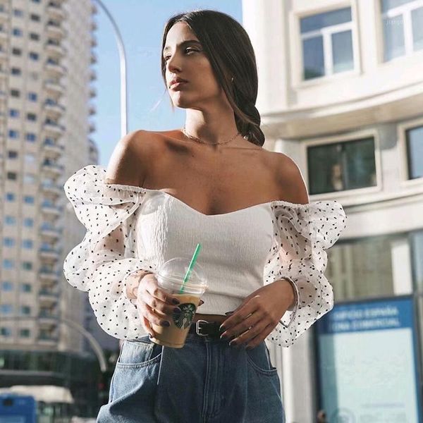 mesh patchwork chic blouses women transparent long sleeve crop female fashion short blouse shirt tunic chemisier femme women's & shirts, White
mesh patchwork chic blouses women transparent long sleeve crop female fashion short blouse shirt tunic chemisier femme women's & shirts, White