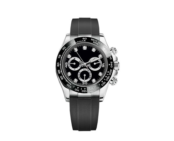20 color watch diamond black 40mm rubber strap watch men all subdials work function automatic watch mechanical for men wish gift, Slivery;brown
20 color watch diamond black 40mm rubber strap watch men all subdials work function automatic watch mechanical for men wish gift, Slivery;brown