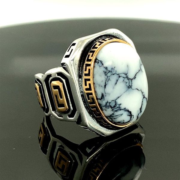 cluster rings turquoise stone silver men's ring, specially hand made., Golden;silver
cluster rings turquoise stone silver men's ring, specially hand made., Golden;silver
