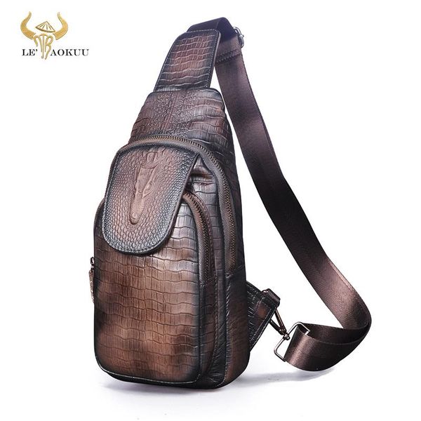 waist bags 2021 men quality leather vintage coffee triangle crossbody chest sling bag designer travel one shoulder 8" daypack male 5016
waist bags 2021 men quality leather vintage coffee triangle crossbody chest sling bag designer travel one shoulder 8" daypack male 5016