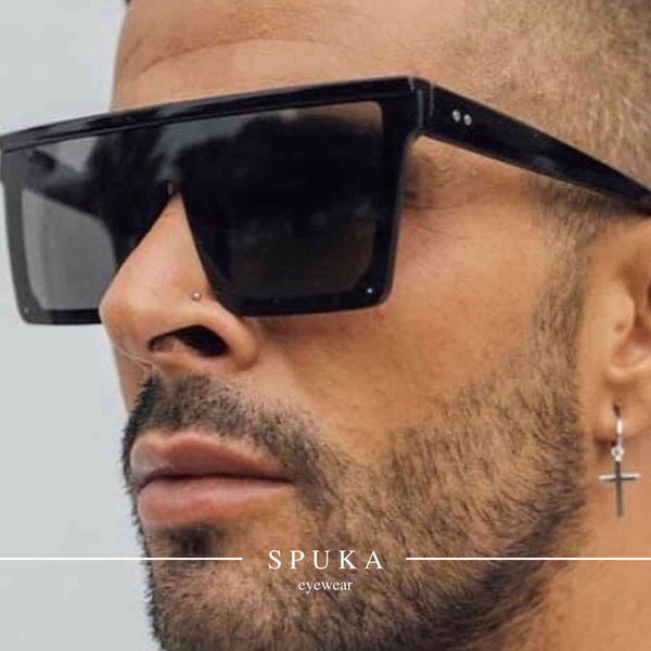 spuka 6979 flat-mens womens square sun glass men women uv sunglassp50p, White;black
spuka 6979 flat-mens womens square sun glass men women uv sunglassp50p, White;black