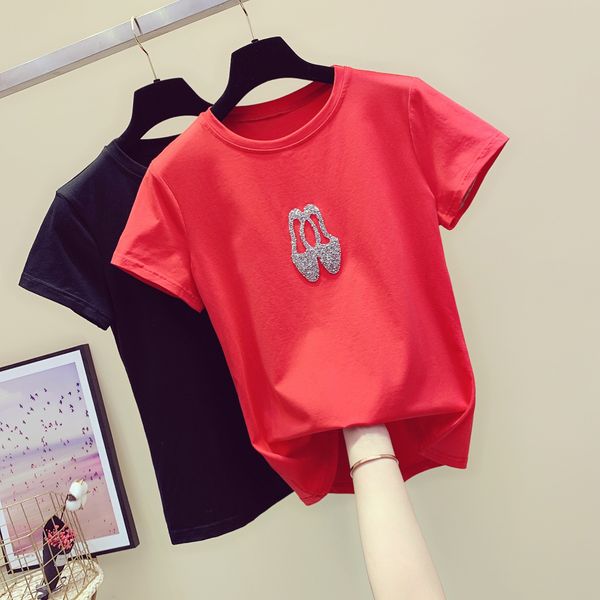tshirt ladies 2021 spring summer new red loosed around the neck of cotton puncture short sleeve t-shirts woman s t bymt, White
tshirt ladies 2021 spring summer new red loosed around the neck of cotton puncture short sleeve t-shirts woman s t bymt, White