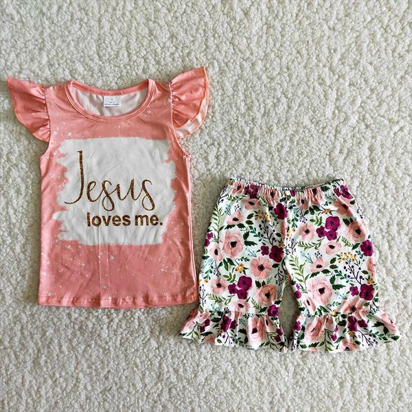 summer style flutter ruffle kids clothing set girl letters design match flowers shorts toddlers short sleeve outfit, White
summer style flutter ruffle kids clothing set girl letters design match flowers shorts toddlers short sleeve outfit, White