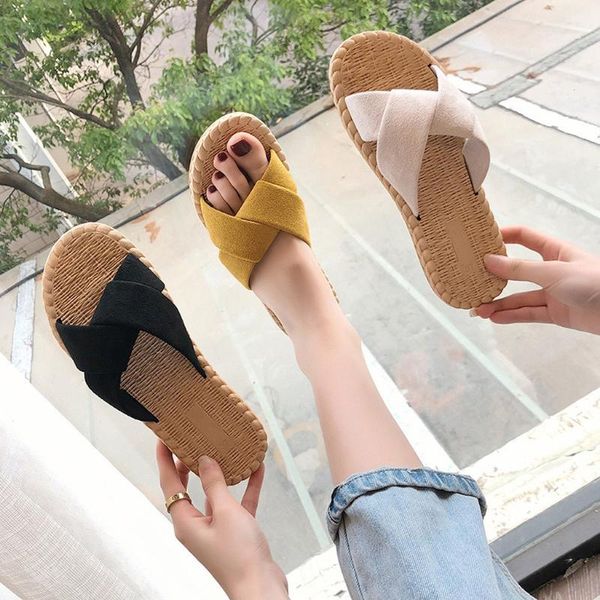 slippers summer shoes women fashion slides ladies cross bandage slipper for linen straw non-slip slide on, Black
slippers summer shoes women fashion slides ladies cross bandage slipper for linen straw non-slip slide on, Black