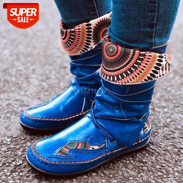women mid-calf boots flats shoes booties vintage pu leather femme zapatos mujer sapato turned-over edge botas altas mujer #7b19, Black
women mid-calf boots flats shoes booties vintage pu leather femme zapatos mujer sapato turned-over edge botas altas mujer #7b19, Black