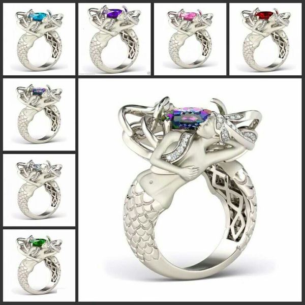 europe fashion silver ring mermaid blue steel zircon stone rings mix size 6-12#, Golden;silver
europe fashion silver ring mermaid blue steel zircon stone rings mix size 6-12#, Golden;silver