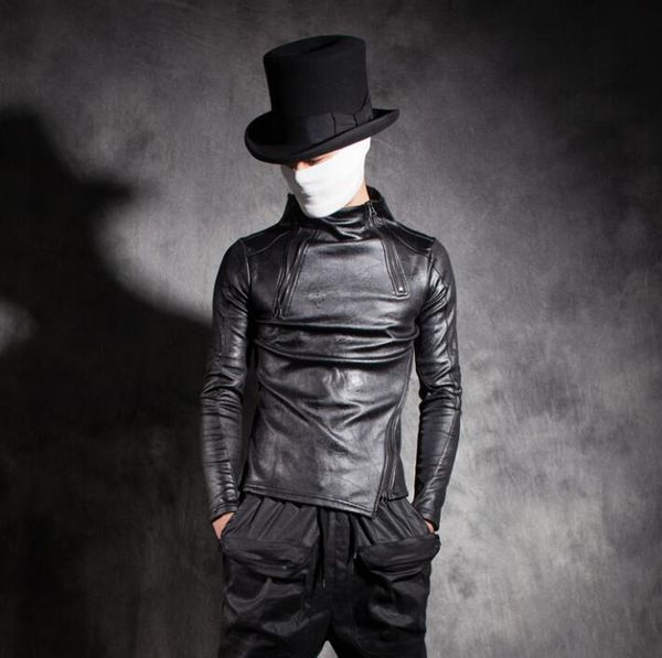 men's fur & faux personalized plus velvet thicken motorcycle mens leather jacket slim coat jackets stage street rock fashion autumn win, Black
men's fur & faux personalized plus velvet thicken motorcycle mens leather jacket slim coat jackets stage street rock fashion autumn win, Black