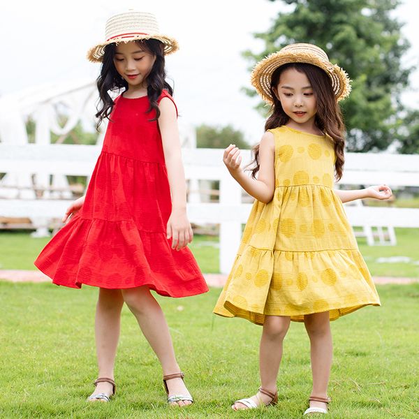princess dress 2020 summer sleeveless girls dresses cotton baby girls elegant brief fashion kids dresses for girls 6 8 10 12 14y, Red;yellow
princess dress 2020 summer sleeveless girls dresses cotton baby girls elegant brief fashion kids dresses for girls 6 8 10 12 14y, Red;yellow