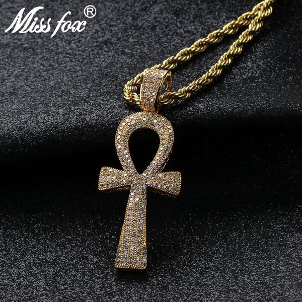 pendant necklaces missfox hip hop iced out ankh necklace egyptian jewelry rock style full bling cubic zirconia egypt cross rope chain, Silver
pendant necklaces missfox hip hop iced out ankh necklace egyptian jewelry rock style full bling cubic zirconia egypt cross rope chain, Silver