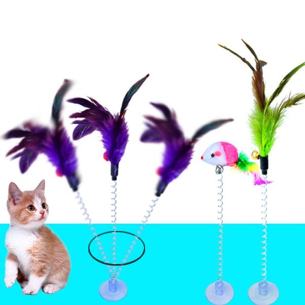 cat toys interactive bird feather toy with spring sucker cup kitten catcher teaser stick pet scratching play training product supply
cat toys interactive bird feather toy with spring sucker cup kitten catcher teaser stick pet scratching play training product supply