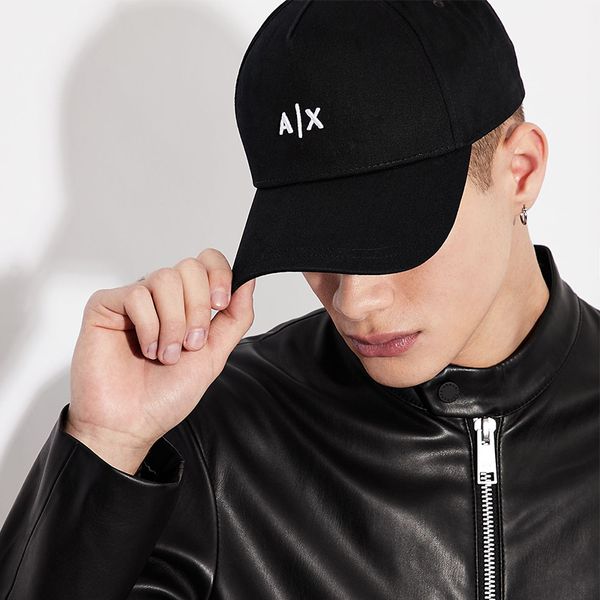 ax letter dad hat 100% cotton embroidered baseball cap mens and womens snapback hat street fashion hip-hop casual outdoor caps, Black;white 
ax letter dad hat 100% cotton embroidered baseball cap mens and womens snapback hat street fashion hip-hop casual outdoor caps, Black;white