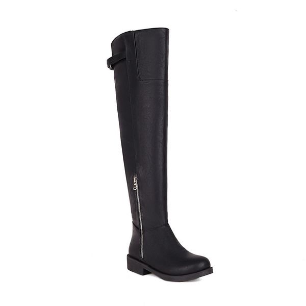 plutonium round-toe square jump over-the-knee buckle back sew microfibre lateral retro zipper boots knight long tube shoes ksz8, Black
plutonium round-toe square jump over-the-knee buckle back sew microfibre lateral retro zipper boots knight long tube shoes ksz8, Black