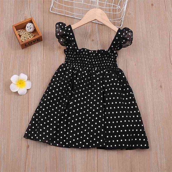 girls dress summer sleeveless chiffon polka dot princess children clothing kid es for 210528, Red;yellow 
girls dress summer sleeveless chiffon polka dot princess children clothing kid es for 210528, Red;yellow