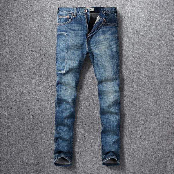 2021 new newly designer fashion men jeans retro blue elastic slim fit casual denim trousers vintage patch cotton long pant 7t5s
2021 new newly designer fashion men jeans retro blue elastic slim fit casual denim trousers vintage patch cotton long pant 7t5s