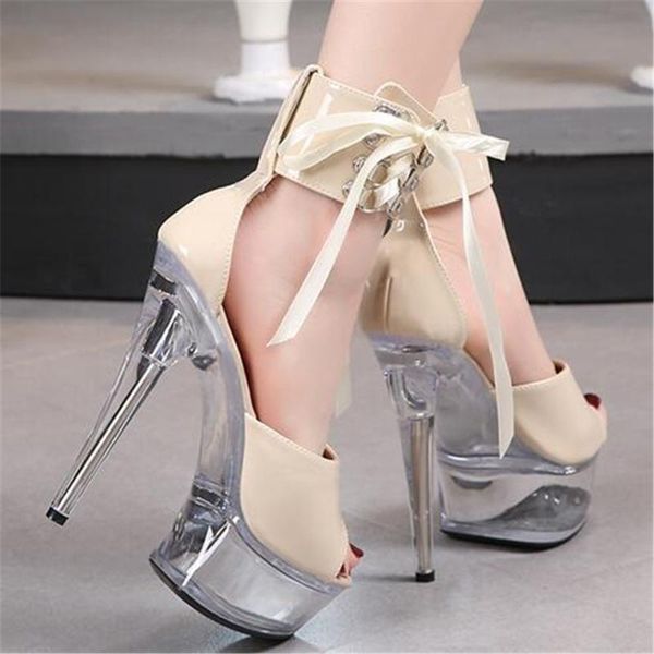 dress shoes 2021 soft leather lace-up thin heels sandals women platform pole dancing transparent heel peep toe crystal 34-43, Black
dress shoes 2021 soft leather lace-up thin heels sandals women platform pole dancing transparent heel peep toe crystal 34-43, Black