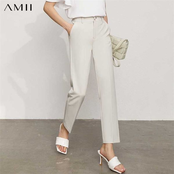 amii minimalism summer women's pants offical lady high waist solid straight trousers causal suit 12120252 211007, Black;white
amii minimalism summer women's pants offical lady high waist solid straight trousers causal suit 12120252 211007, Black;white