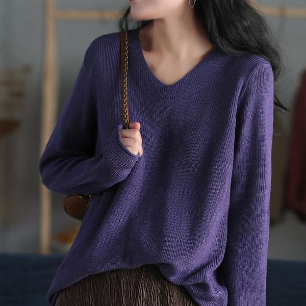 women's sweaters 2021 autumn winter women casual knitted lady long sleeve v-neck loose pullovers female chic fashion solid jumper p199, White;black
women's sweaters 2021 autumn winter women casual knitted lady long sleeve v-neck loose pullovers female chic fashion solid jumper p199, White;black