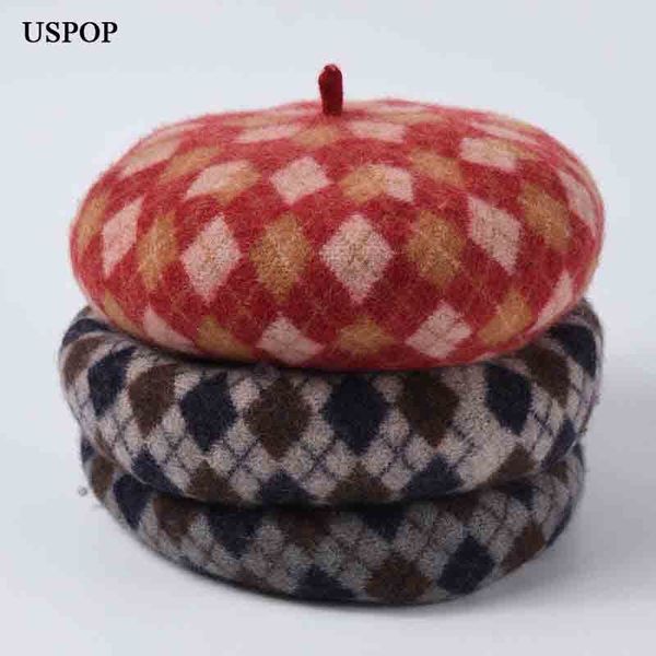 2021 new thick winter women wool berets adjustable female plaid beret vintage painter hats z70y, Blue;gray
2021 new thick winter women wool berets adjustable female plaid beret vintage painter hats z70y, Blue;gray