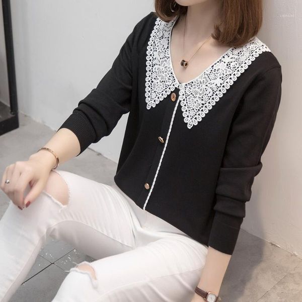 v-neck knitted sweaters women 2021 autumn embroidery hollow out collar lady pullover jumpers oversize korean knit plus size women's, White;black
v-neck knitted sweaters women 2021 autumn embroidery hollow out collar lady pullover jumpers oversize korean knit plus size women's, White;black