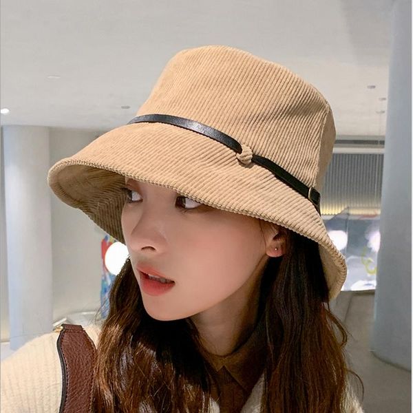 wide brim hats corduroy bucket hat women panama winter autumn warm folding travel sun cap vintage belt buckle flat basin, Blue;gray 
wide brim hats corduroy bucket hat women panama winter autumn warm folding travel sun cap vintage belt buckle flat basin, Blue;gray