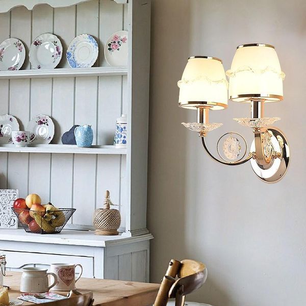 wall lamps european luxury crystal lamp glass lampshade dish led bedside simple and modern living/bedroom/dining/aisle
wall lamps european luxury crystal lamp glass lampshade dish led bedside simple and modern living/bedroom/dining/aisle