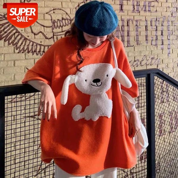 Loose Cute Orange Teens T Shirt Japan Oversize Femme Harajuku High Street Tops Casual Student Gothic Funny Dog Tshirt Female #Se6K, White
Loose Cute Orange Teens T Shirt Japan Oversize Femme Harajuku High Street Tops Casual Student Gothic Funny Dog Tshirt Female #Se6K, White