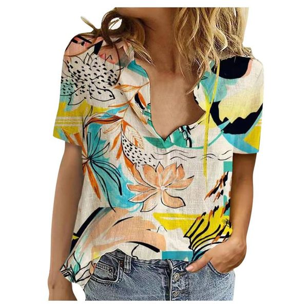 women's blouses & shirts women short sleeve ladies loose v-neck vintage blouse shirt office elegant work drop, White
women's blouses & shirts women short sleeve ladies loose v-neck vintage blouse shirt office elegant work drop, White