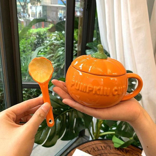 300/500ml cute pumpkin cup ceramics coffee mug milk soup drinking cup with lid breakfast oatmeal mug novelty halloween gift home
300/500ml cute pumpkin cup ceramics coffee mug milk soup drinking cup with lid breakfast oatmeal mug novelty halloween gift home