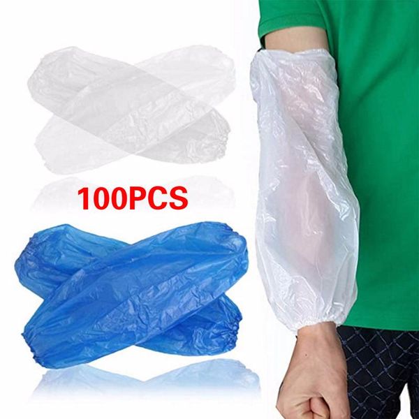 100 pcs non toxic protective arm durable salon household plastic l sleeves cover elastic waterproof cleaning disposable #25
100 pcs non toxic protective arm durable salon household plastic l sleeves cover elastic waterproof cleaning disposable #25