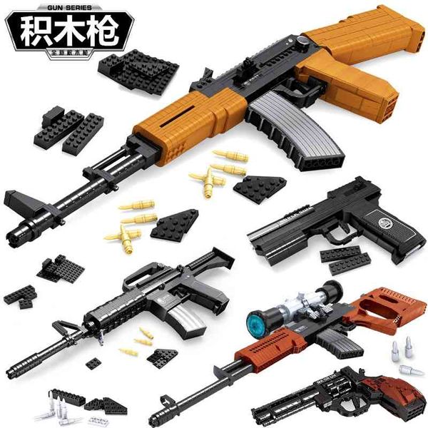 building block toy model gun series toys children's boys' assembly small particle puzzle, Blue
building block toy model gun series toys children's boys' assembly small particle puzzle, Blue
