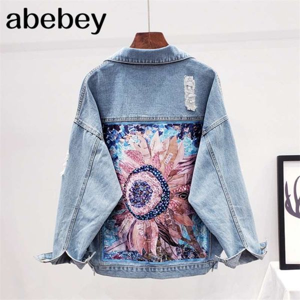 streetwear style print women's denim jacket coat diamonds hole bf jeans outwear female spring autumn casual loose cowboy 210928, Black;brown
streetwear style print women's denim jacket coat diamonds hole bf jeans outwear female spring autumn casual loose cowboy 210928, Black;brown