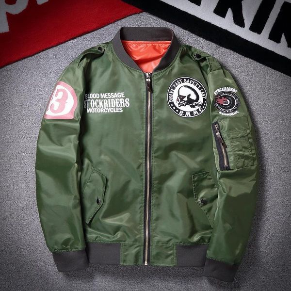 men's jackets 2021 chaquetas de estilo aviador para hombre chaqueta lujo con estampado calavera fashion jacket men bomber, Black;brown
men's jackets 2021 chaquetas de estilo aviador para hombre chaqueta lujo con estampado calavera fashion jacket men bomber, Black;brown