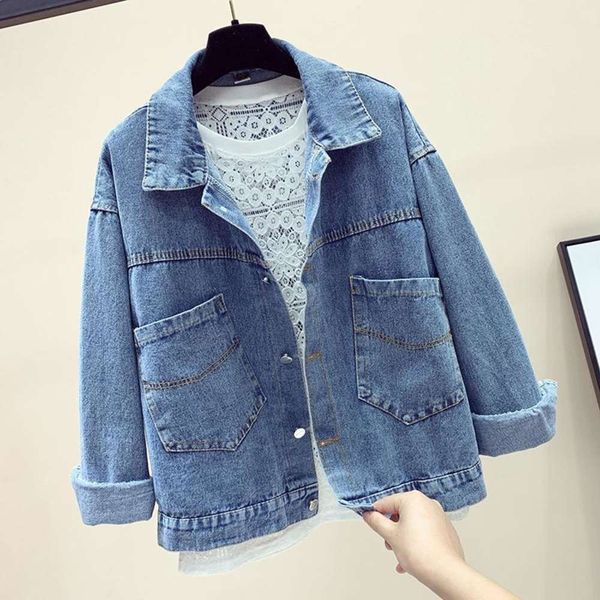 cool new casual student jeans women's 2021 spring and autumn short jacket korean versatile thin fashion, Black;brown
cool new casual student jeans women's 2021 spring and autumn short jacket korean versatile thin fashion, Black;brown