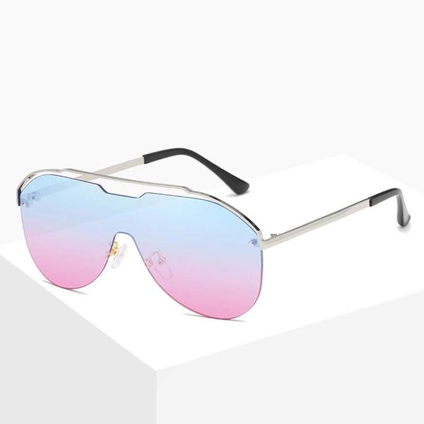 sunglasses 2021 ladies fashion metal frame one piece personalized ocean uv400, White;black
sunglasses 2021 ladies fashion metal frame one piece personalized ocean uv400, White;black