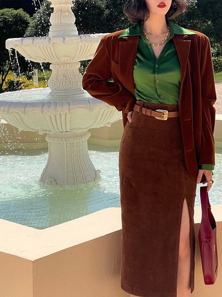 skirts wine afternoon homemade corduroy split women's mid autumn long high waist thin a-word wrap hip skirt, Black
skirts wine afternoon homemade corduroy split women's mid autumn long high waist thin a-word wrap hip skirt, Black
