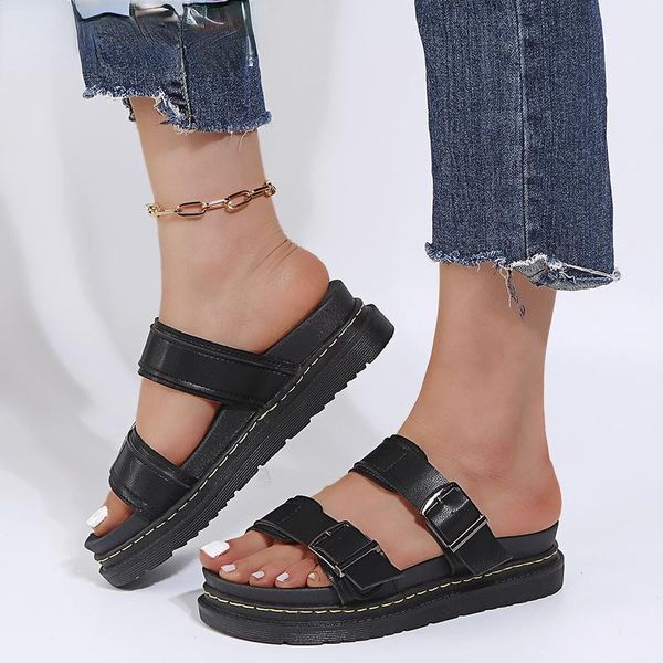 sandals women gladiator buckle soft leather shoes woman casual thick bottom comfort ladies 2021 summer female fashion, Black
sandals women gladiator buckle soft leather shoes woman casual thick bottom comfort ladies 2021 summer female fashion, Black